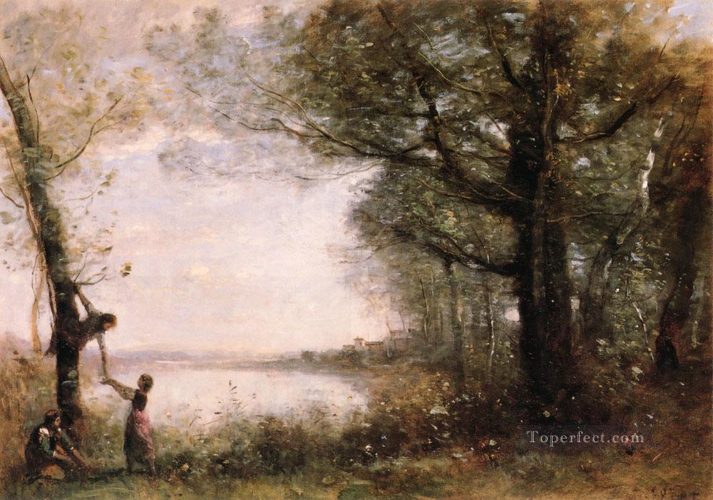 Les Petits Denicheurs Jean Baptiste Camille Corot Oil Paintings